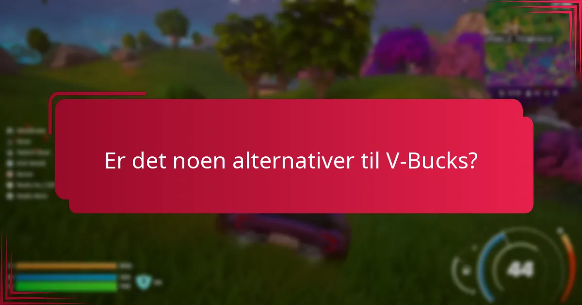 Er det noen alternativer til V-Bucks?